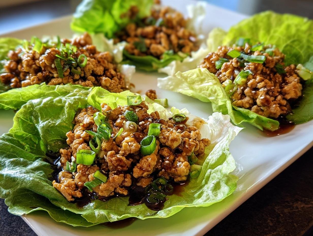 Scrumptious Asian Chicken Chicken Lettuce Wraps in 30 Min - Asian Chicken Lettuce Wraps - additional detail