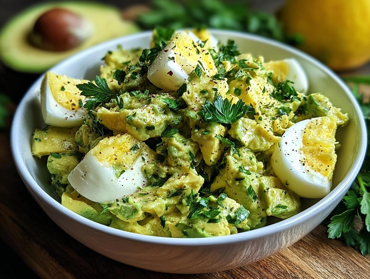 Avocado Egg Salad: 10 Minute Creamy Masterpiece - Avocado Egg Salad - additional detail