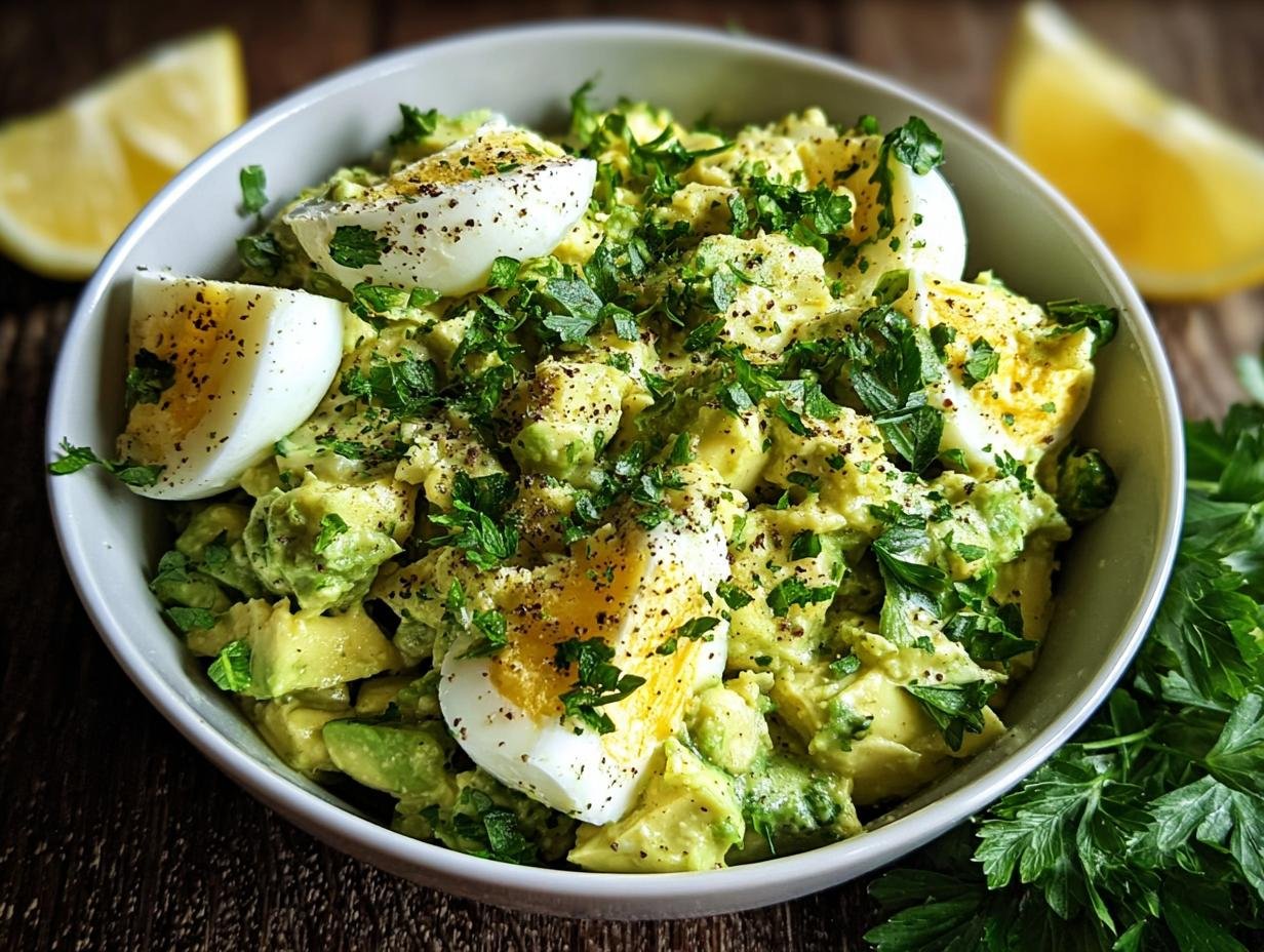 Avocado Egg Salad: 10 Minute Creamy Masterpiece - Avocado Egg Salad - additional detail