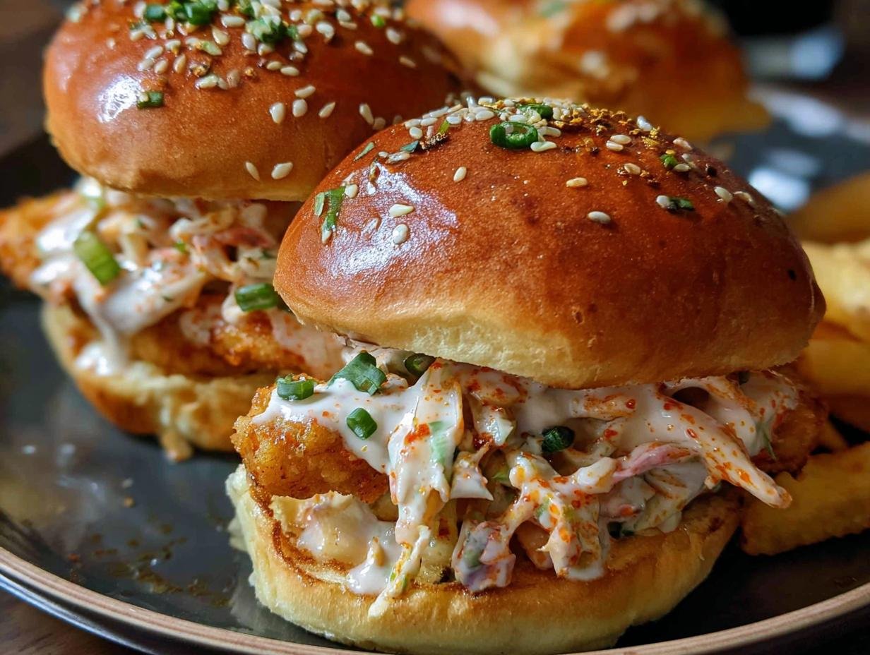 Bang Bang Chicken Sliders: 2 Tasty Twists - Bang Bang Chicken Sliders - additional detail