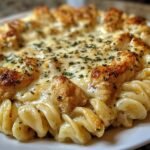 Cheesy Alfredo Twisted Pasta
