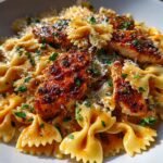 Cheesy Bowtie Pasta Garlic