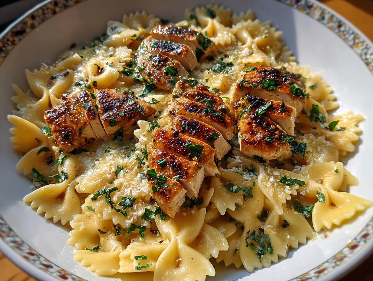 Cheesy Bowtie Pasta Garlic: 30 Min Meal - Cheesy Bowtie Pasta Garlic - additional detail