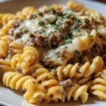 Cheesy Garlic Twisted Pasta
