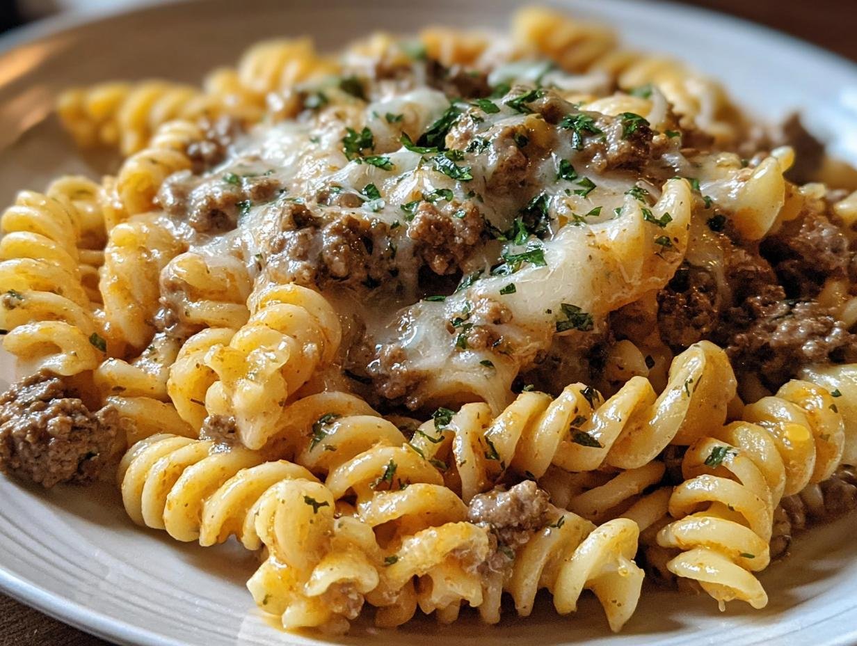Melted Cheesy Garlic Twisted Pasta: 30 Min Meal