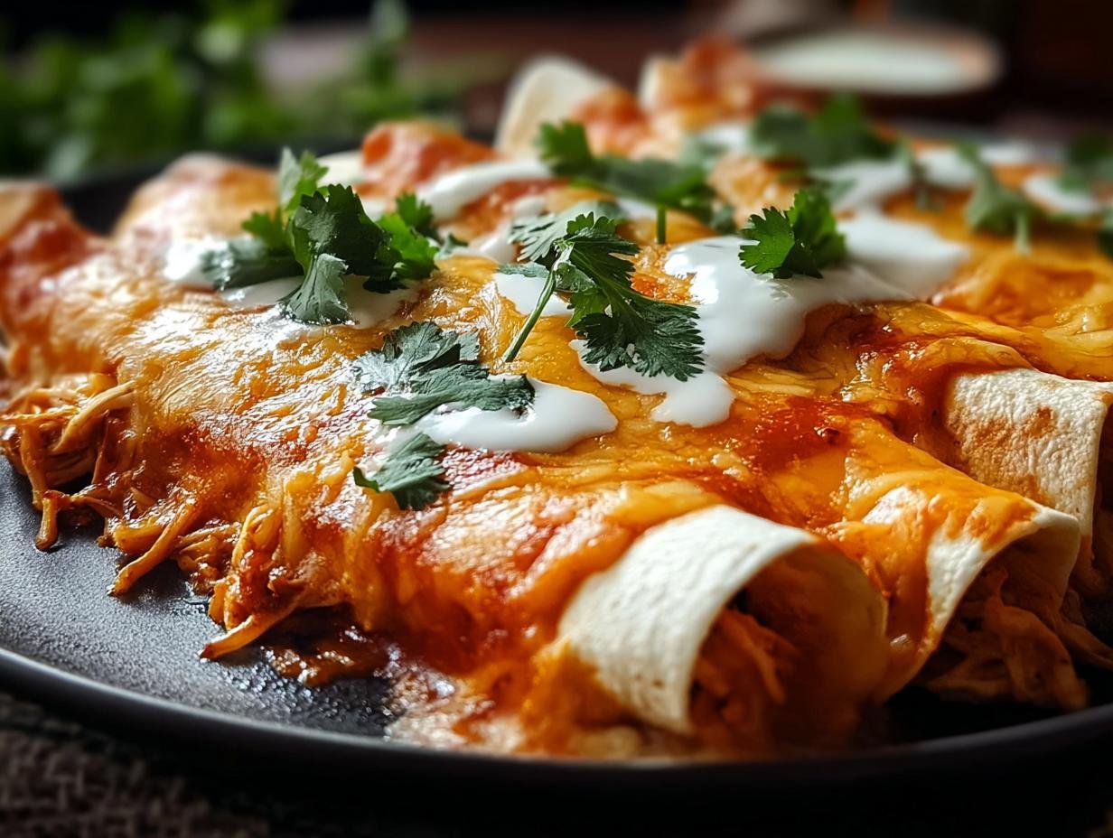 Amazing Chicken Enchiladas: Easy & Flavorful - Chicken Enchiladas - additional detail