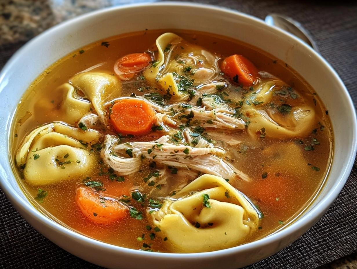 Chicken Tortellini Soup: 30 Min Flavor Hit - Chicken Tortellini Soup - additional detail