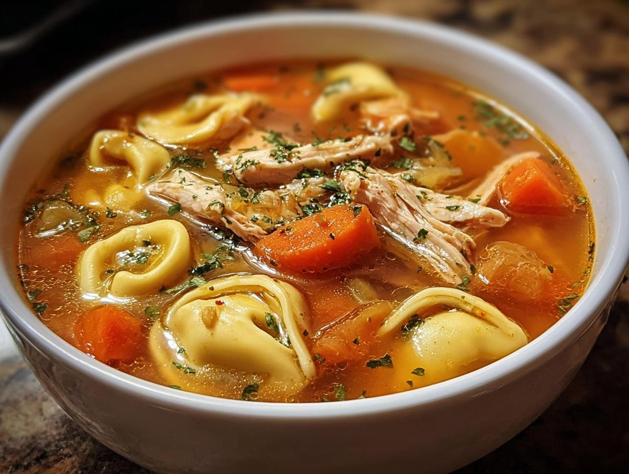Chicken Tortellini Soup: 30 Min Flavor Hit - Chicken Tortellini Soup - additional detail