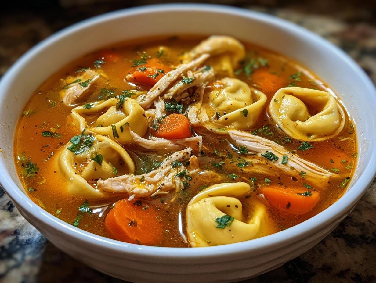 Chicken Tortellini Soup: 30 Min Flavor Hit