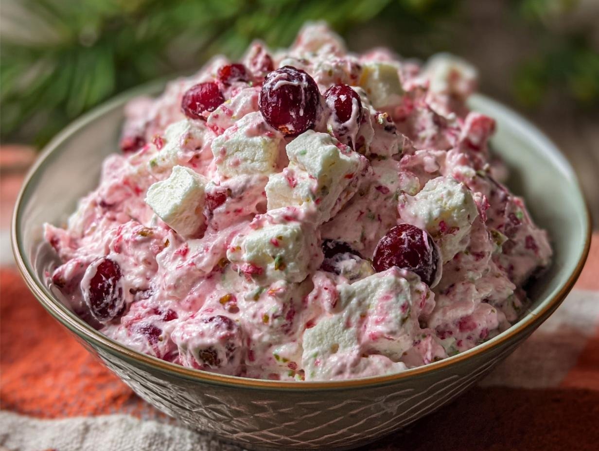Cranberry Fluff Salad: Easy, Amazing Holiday Treat - Cranberry Fluff Salad - main visual representation