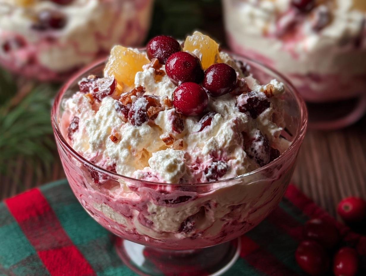 Cranberry Fluff Salad: Easy, Amazing Holiday Treat - Cranberry Fluff Salad - additional detail