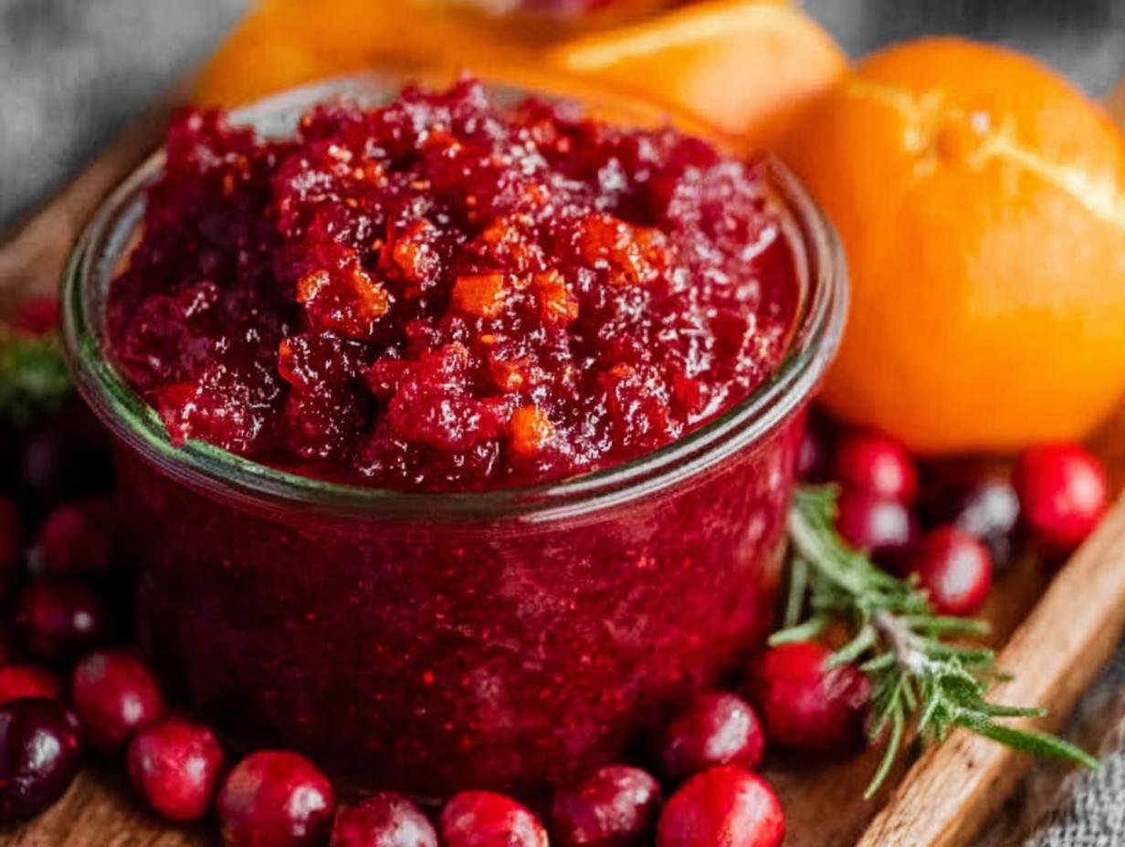 Best Cranberry Orange Relish: 5 Minute Zing - Close-up of the chunky texture of the relish