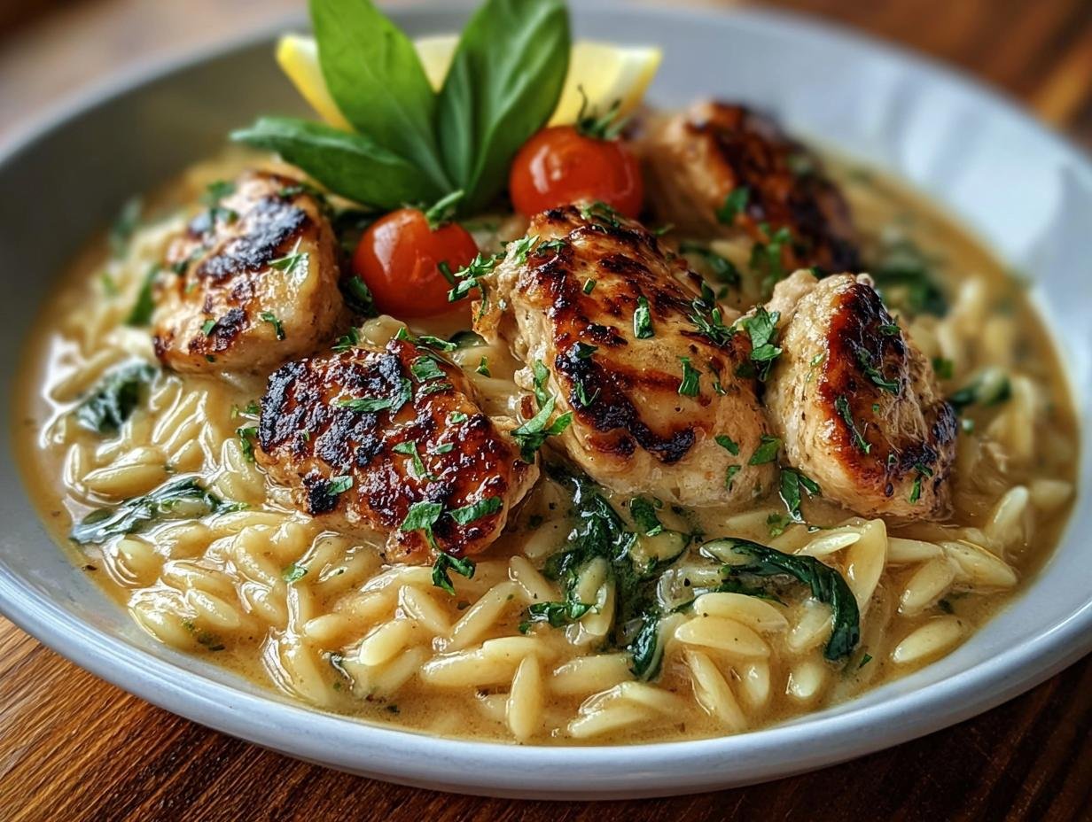 Creamy Chicken Orzo Skillet: 1 Must-Try Recipe - Creamy Chicken Orzo Skillet - additional detail