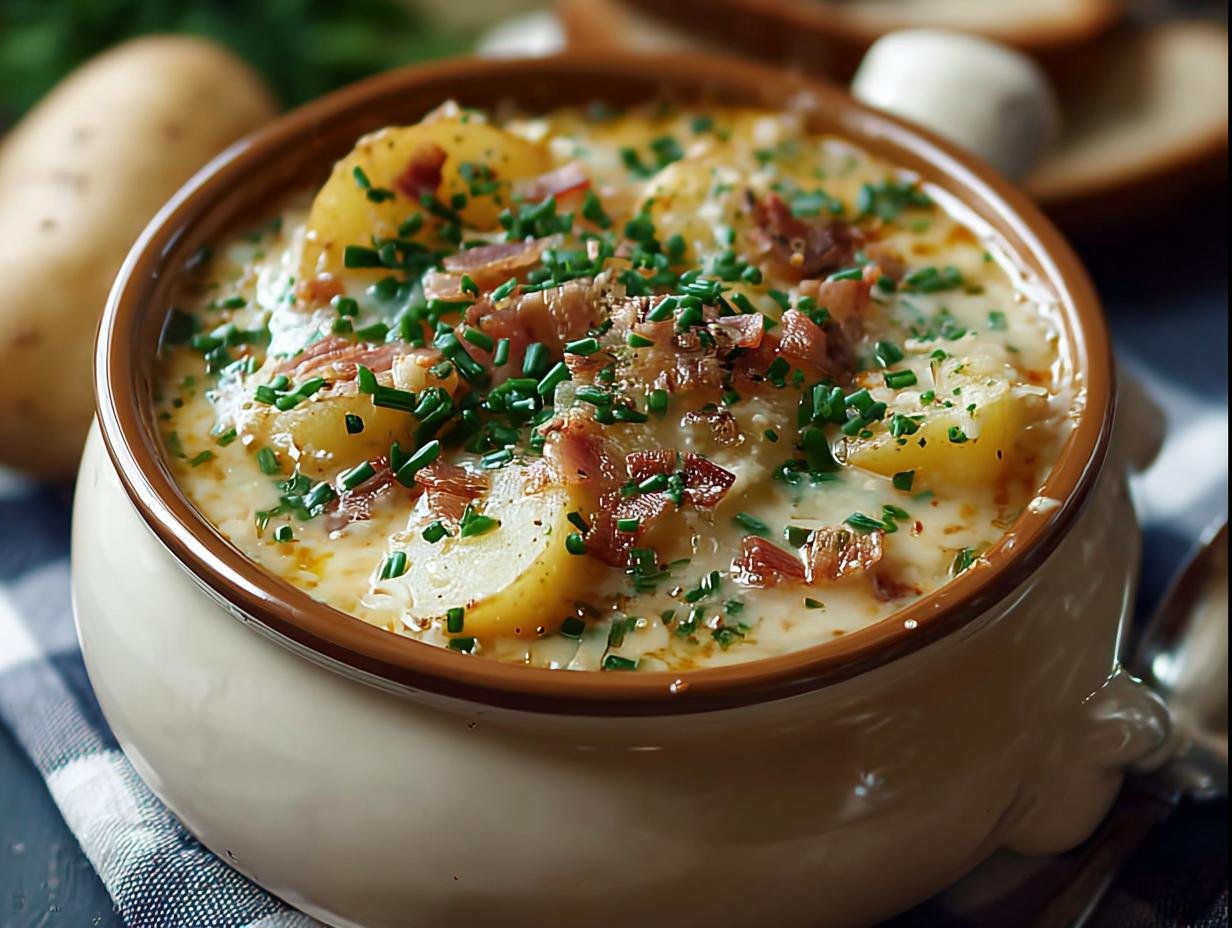 Crock Pot Potato Soup: Amazing 4-Ingredient Recipe - Crock Pot Potato Soup - additional detail