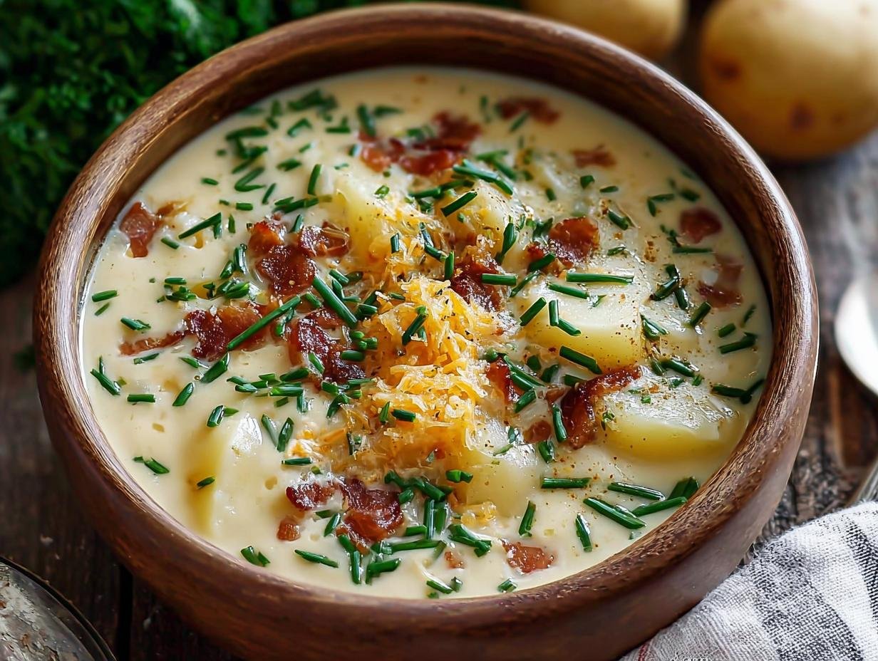 Crock Pot Potato Soup: Amazing 4-Ingredient Recipe