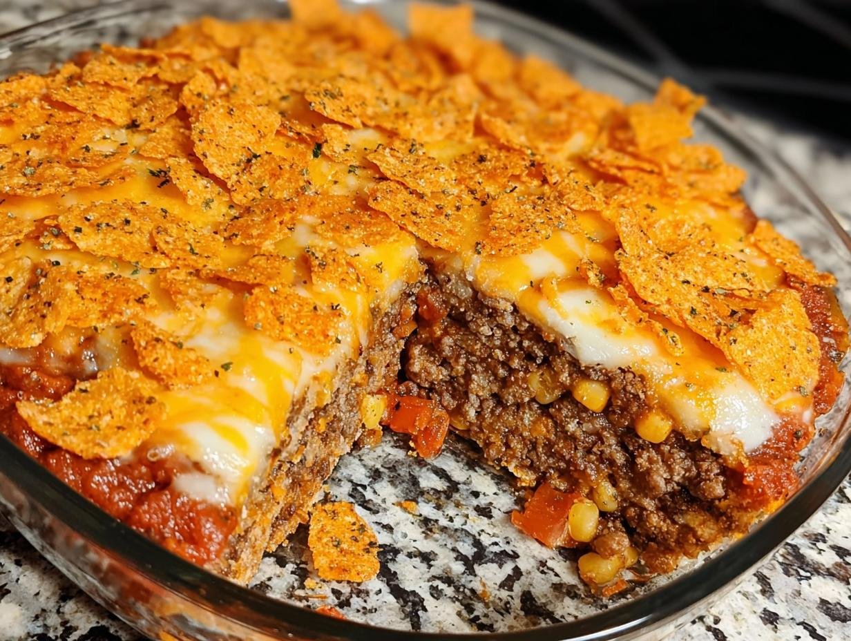 Dorito Meatloaf Casserole