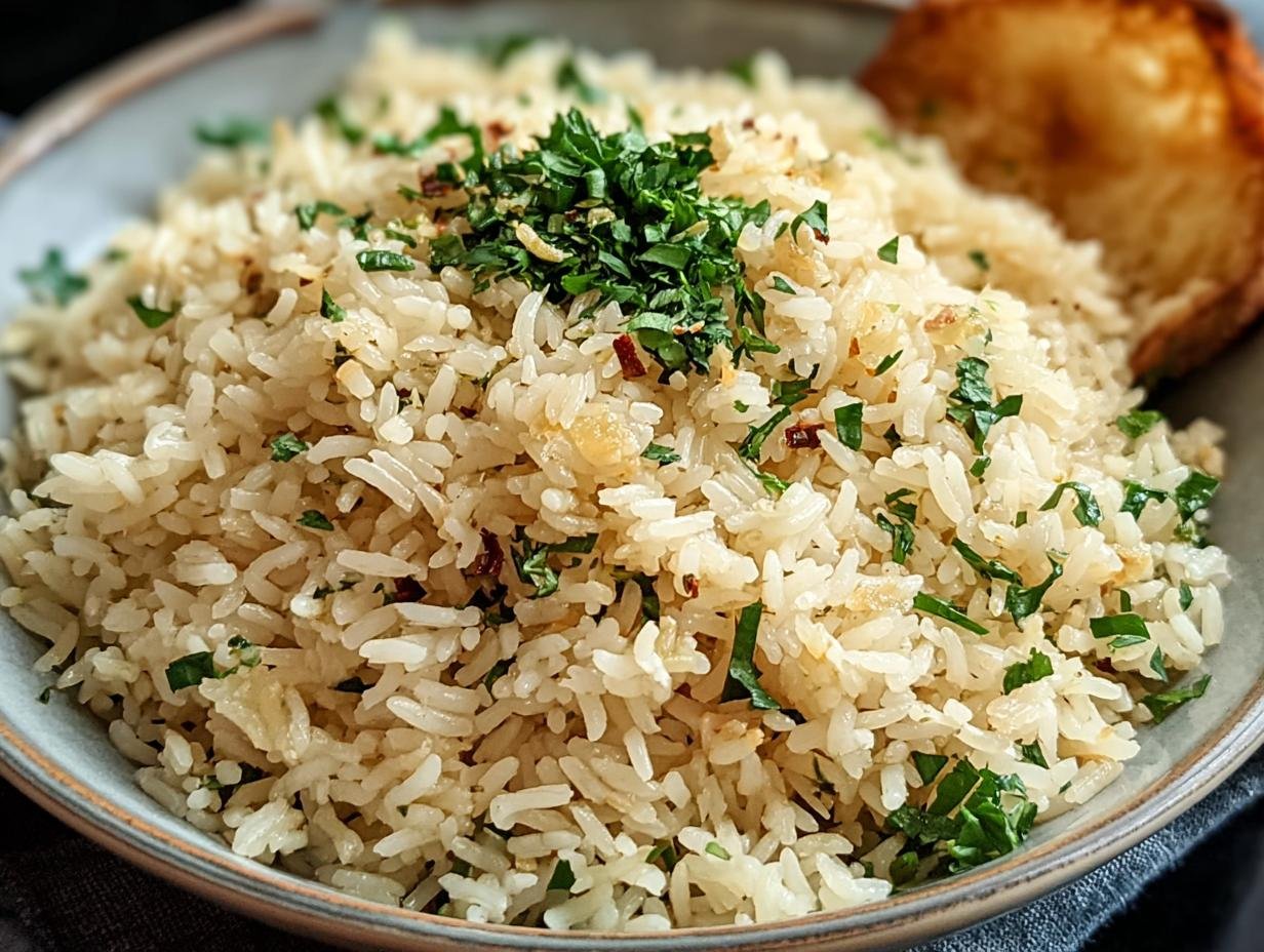Garlic Butter Rice: Amazing 1-Pan Flavor - Garlic Butter Rice - additional detail