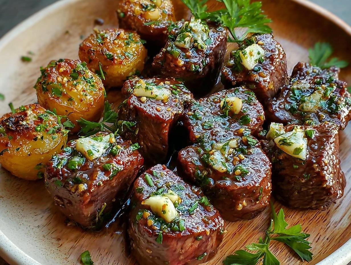 Garlic Butter Steak Bites - Garlic Butter Steak Bites - additional detail