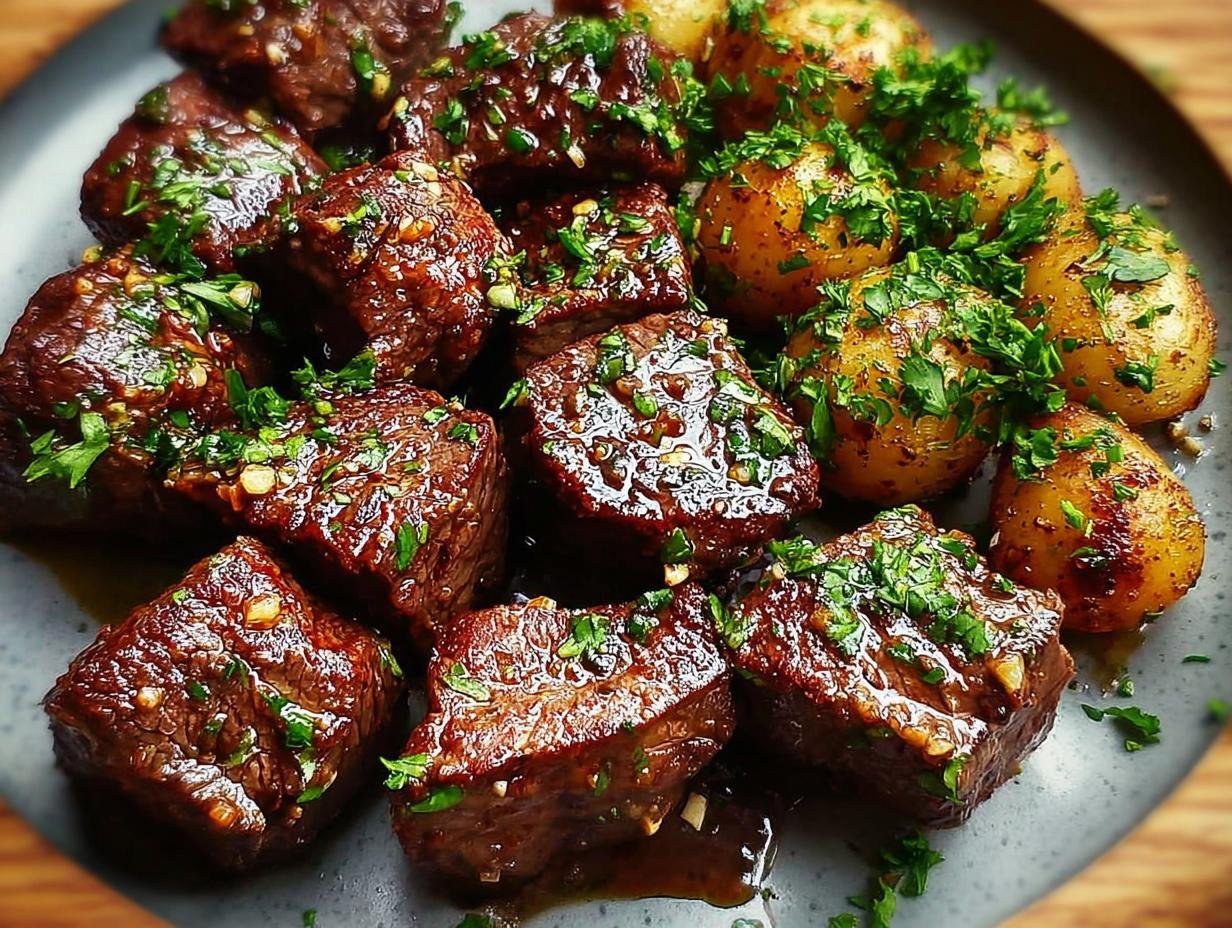 Garlic Butter Steak Bites - Garlic Butter Steak Bites - additional detail