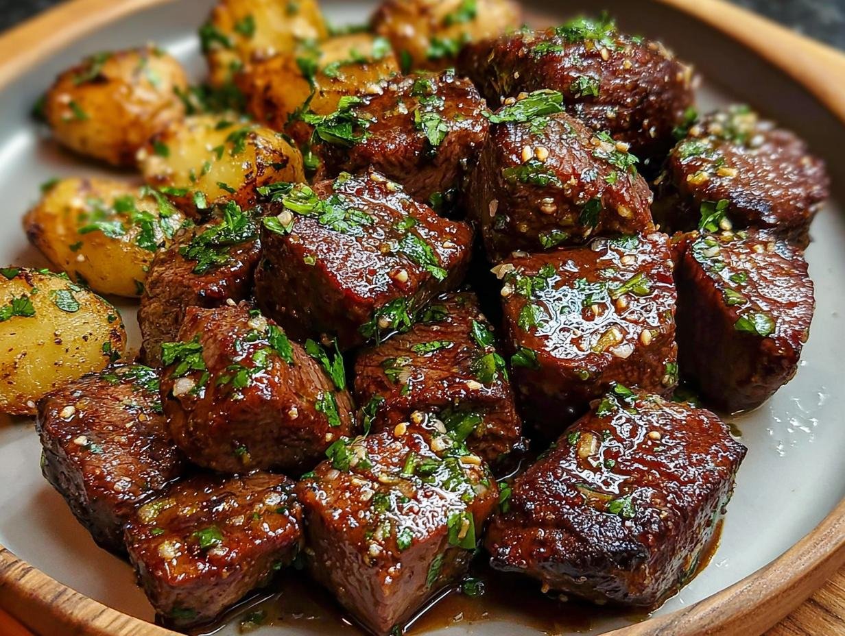 Garlic Butter Steak Bites: 40 Min Feast