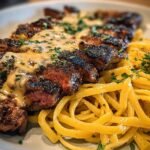 Garlic Butter Steak Cheesy