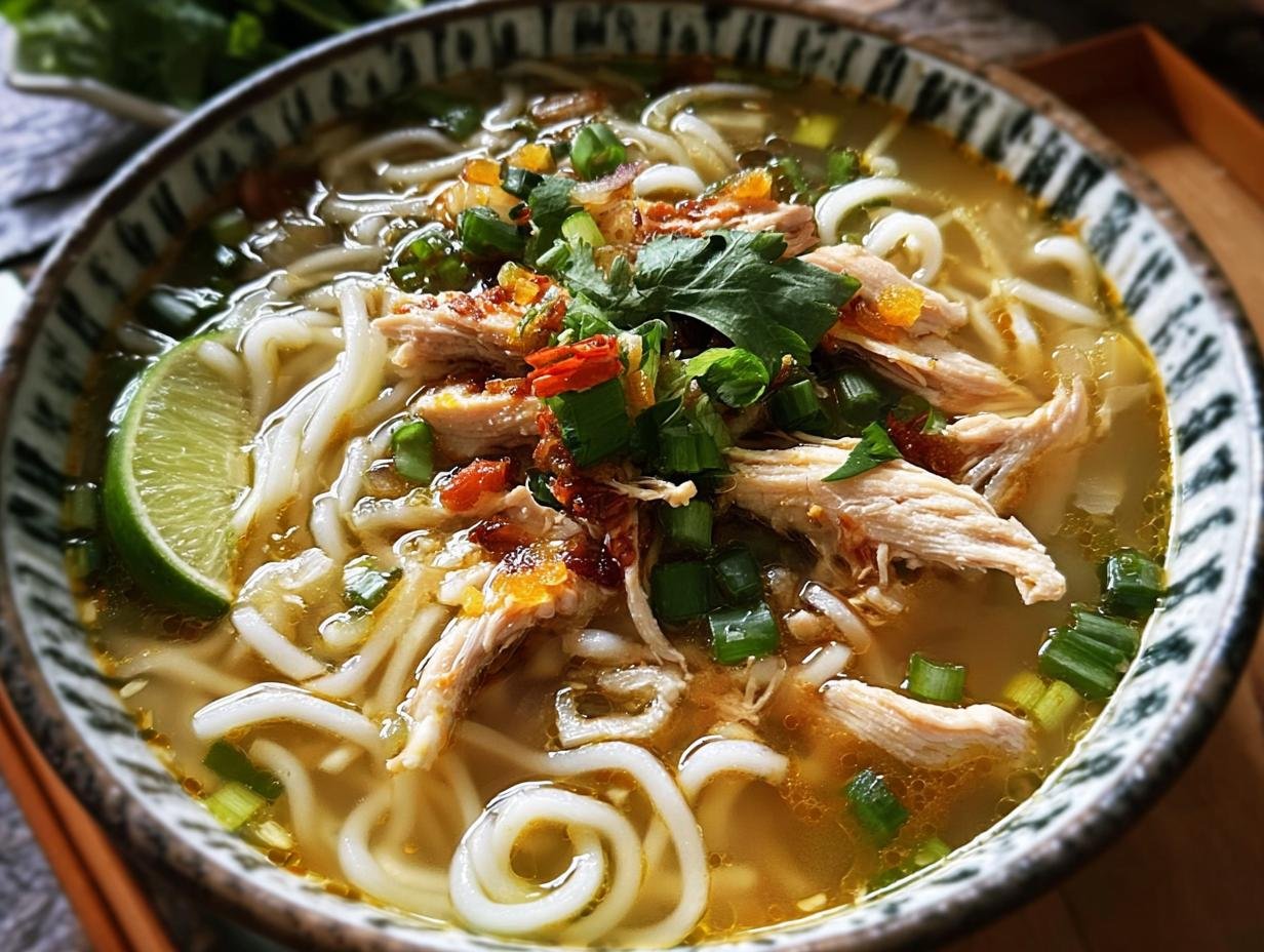Gingery Chicken Rice Noodle: 1 bowl of warmth - Gingery Chicken Rice Noodle - additional detail