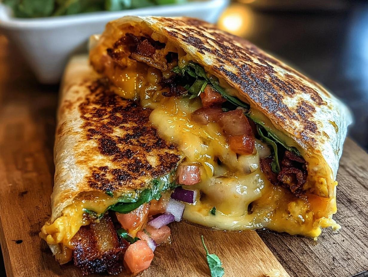 Grilled Cheese Burrito Comfort