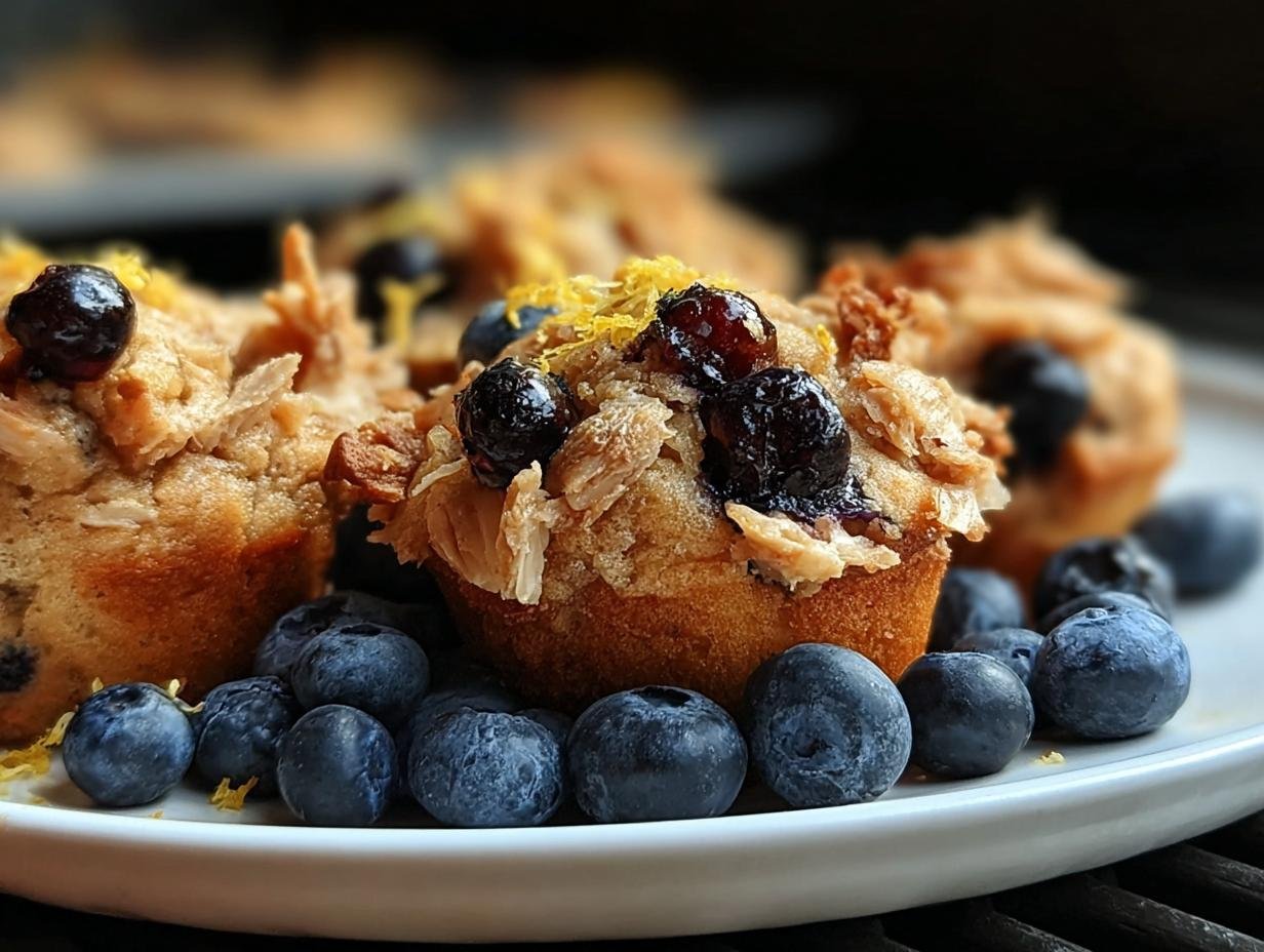 Perfect Healthy Lemon Blueberry Muffins