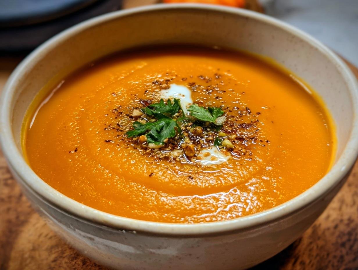 Amazing Healthy Roasted Carrot Soup 2 Ways - Healthy Roasted Carrot Soup - additional detail