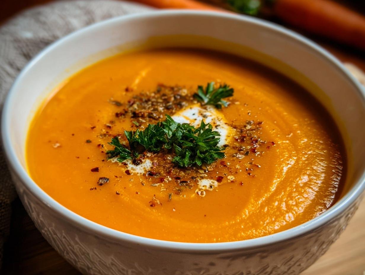 Healthy Roasted Carrot Soup