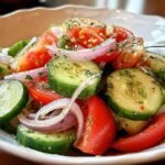 Marinated Cucumber Onion Tomato