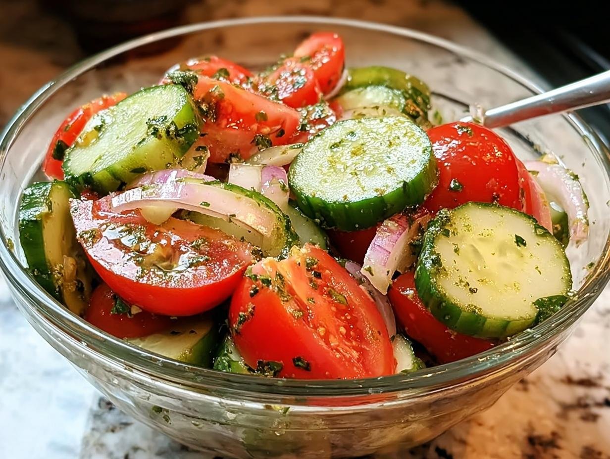 Marinated Cucumber Onion Tomato: Taste 4 Summer! - Marinated Cucumber Onion Tomato - additional detail