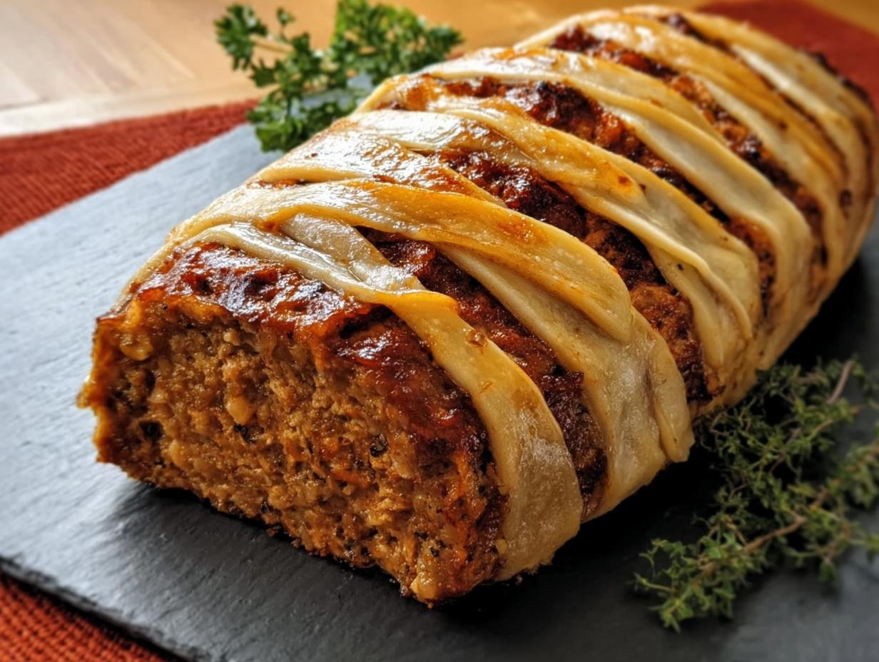 Mummy Meatloaf: 1 Spooky, Savory Delicacy - Mummy Meatloaf - main visual representation