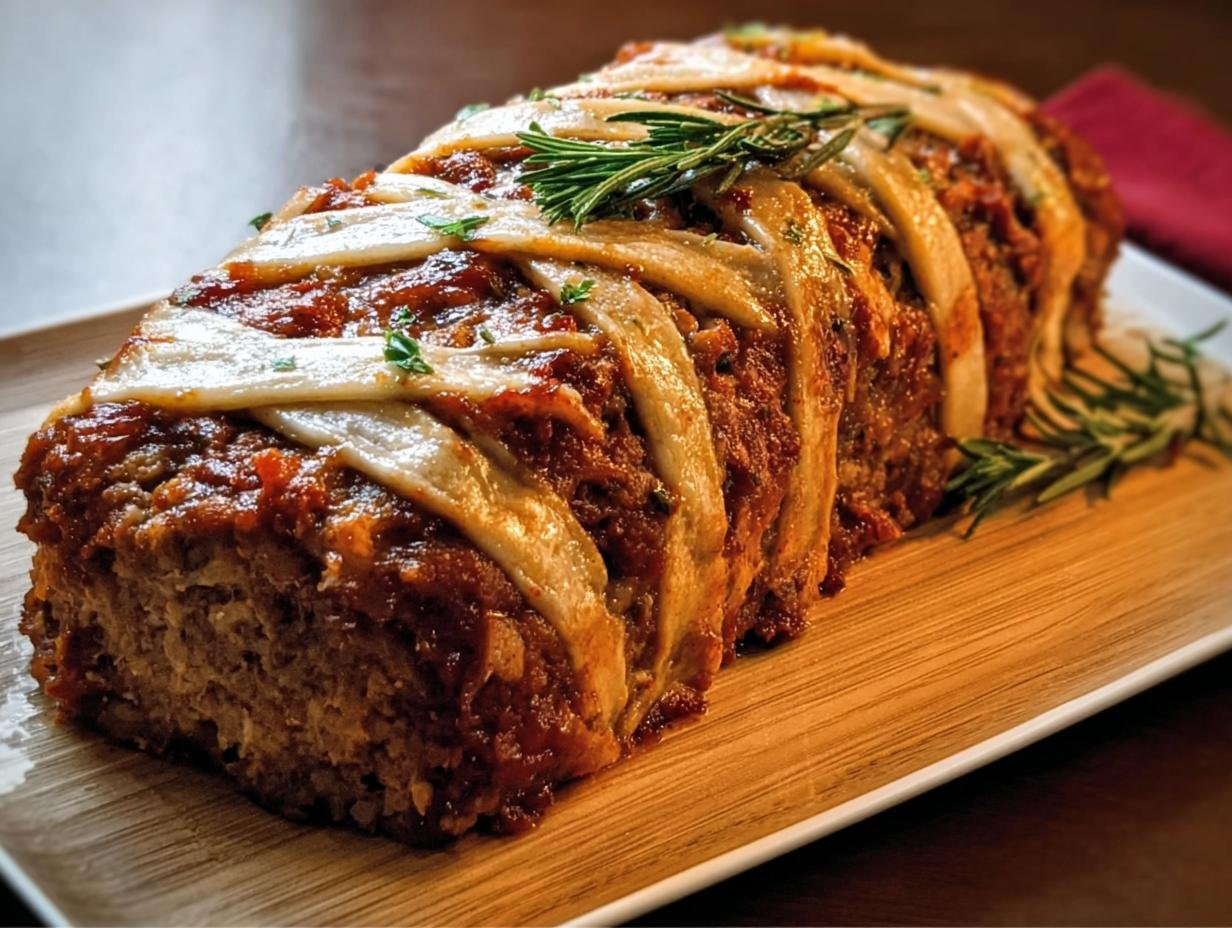 Mummy Meatloaf: 1 Spooky, Savory Delicacy - Mummy Meatloaf - additional detail