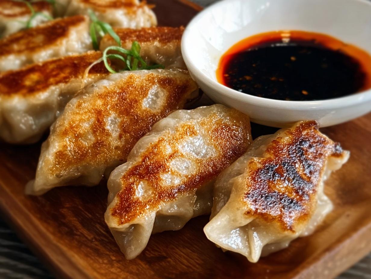 Pan Fried Chicken Dumplings: Amazing Crispy Bites