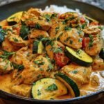 Paprika Zucchini Chicken Creamy