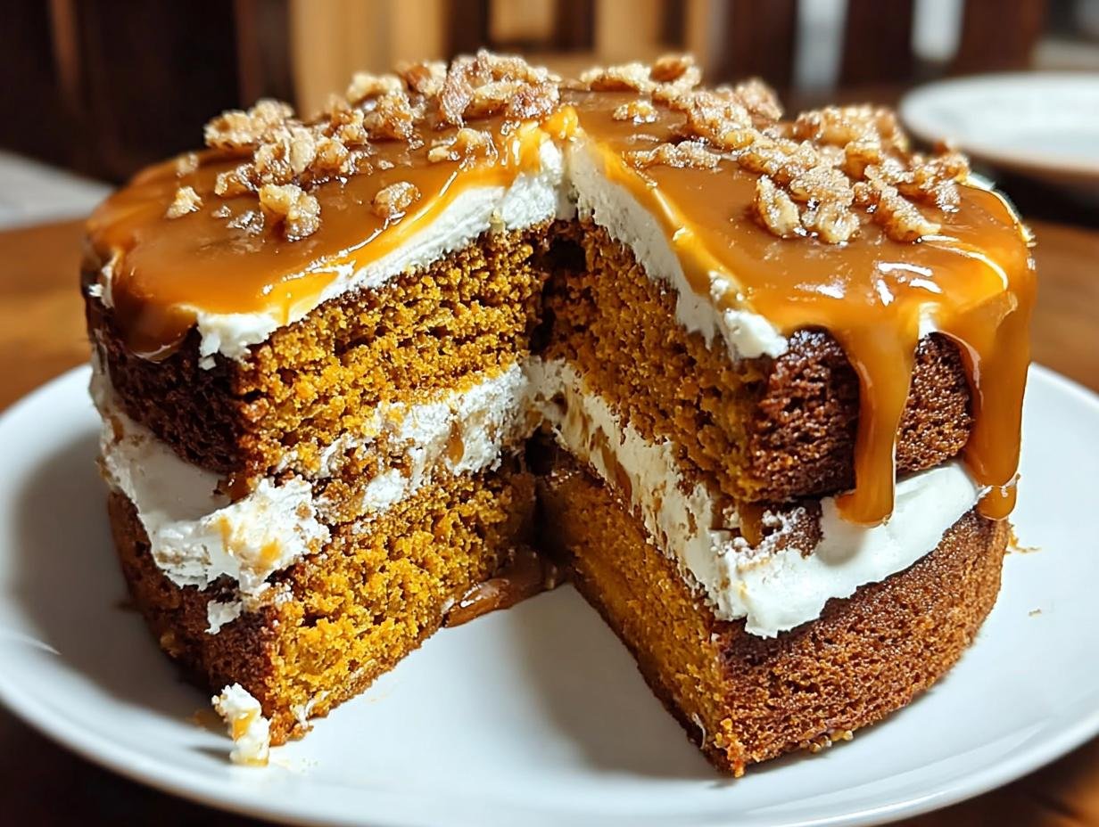 Pumpkin Cake Salted Caramel: 1 Divine Recipe - Pumpkin Cake Salted Caramel - main visual representation