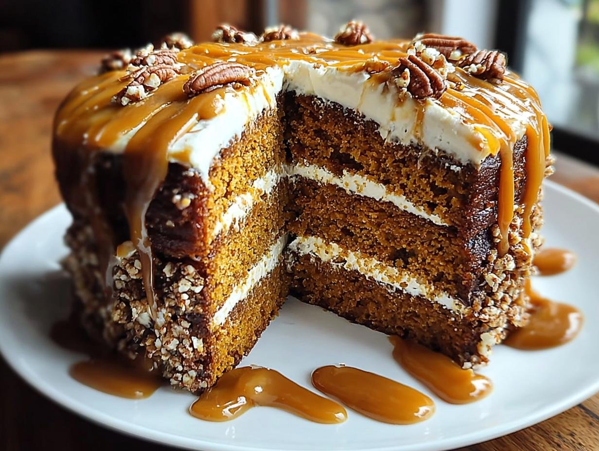Pumpkin Cake Salted Caramel: 1 Divine Recipe - Pumpkin Cake Salted Caramel - additional detail