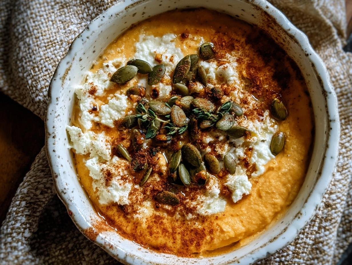 Pumpkin Whipped Feta Dip: 10 Amazing Fall Flavors - Pumpkin Whipped Feta Dip - additional detail
