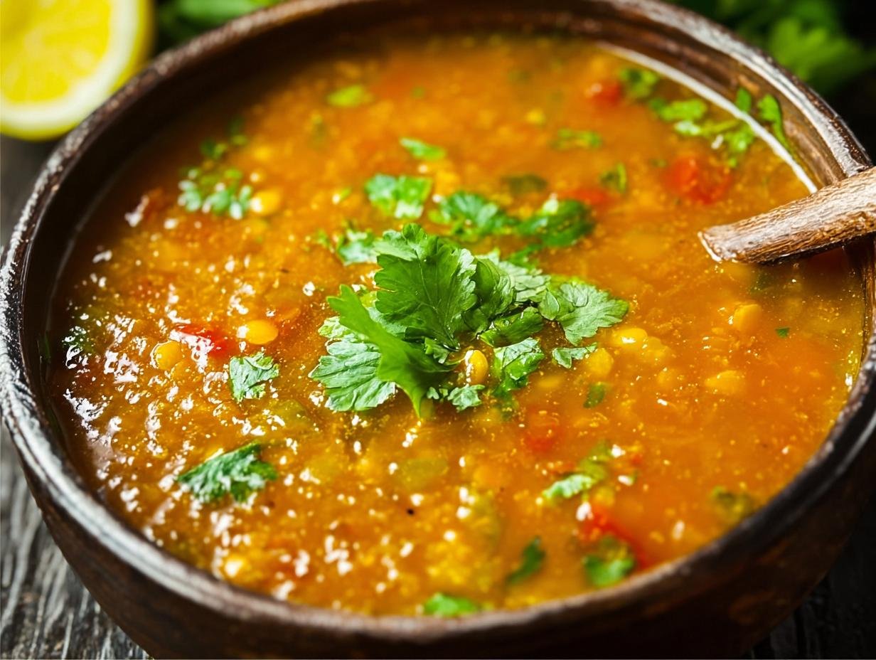 Amazing Red Lentil Soup in 40 Minutes - Red Lentil Soup - additional detail