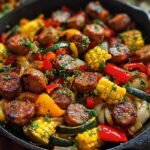 Sausage Veggie Skillet One