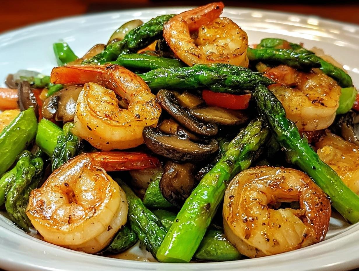 Shrimp Asparagus Stir Fry: 27 Min Meal - Shrimp Asparagus Stir Fry - additional detail