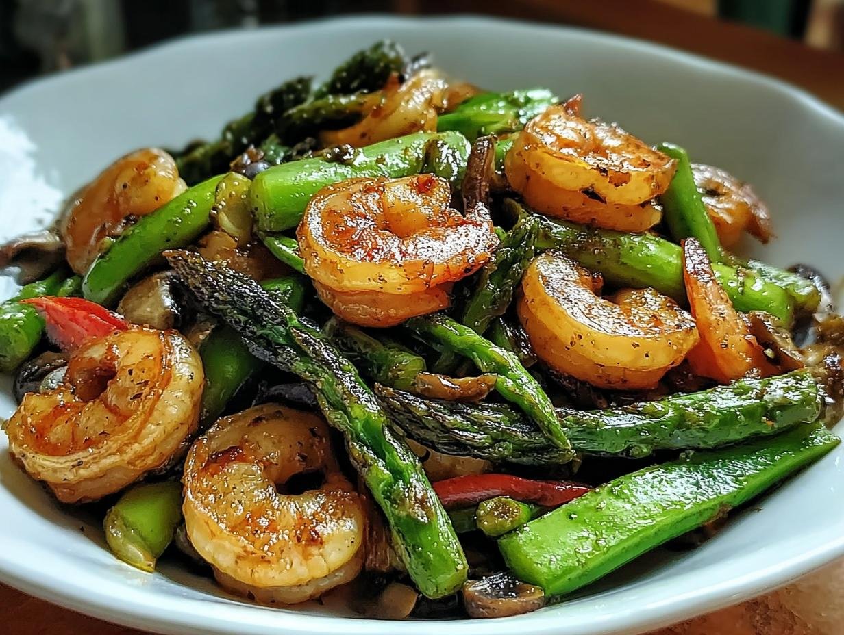 Shrimp Asparagus Stir Fry: 27 Min Meal - Shrimp Asparagus Stir Fry - additional detail