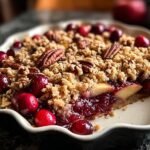 Spiced Cranberry Apple Crumble