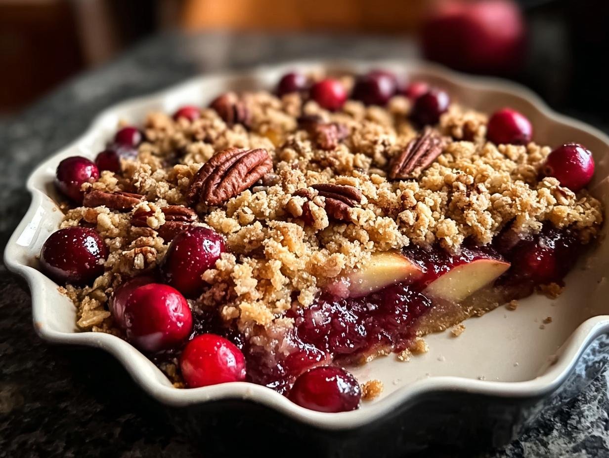 Spiced Cranberry Apple Crumble: 1 Easy Recipe