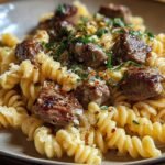 Steak Bites Cheesy Rotini