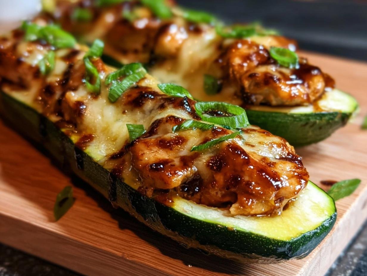 Sticky Bbq Chicken Zucchini