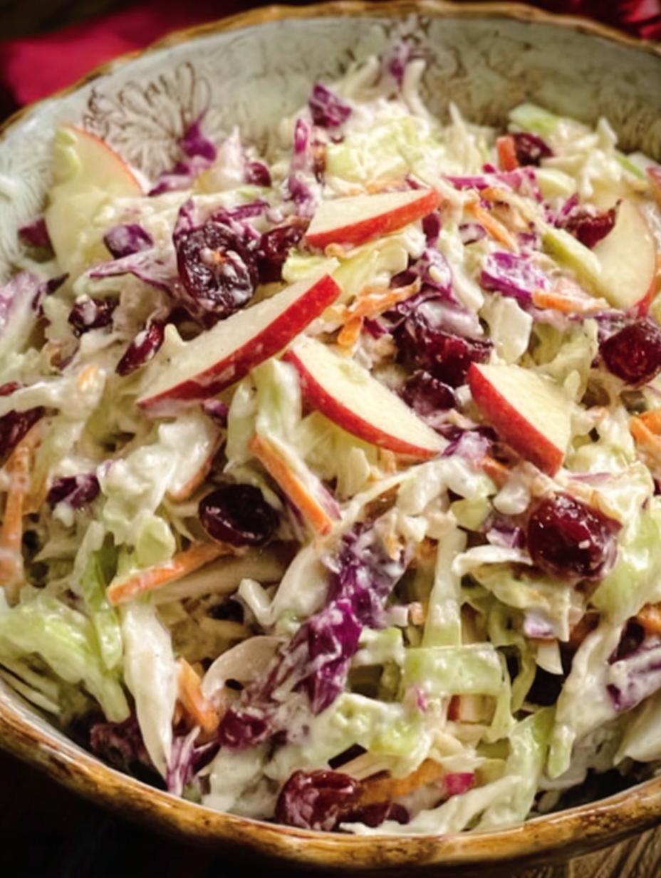 Apple Cranberry Coleslaw: A 1-Bowl Amazing Side