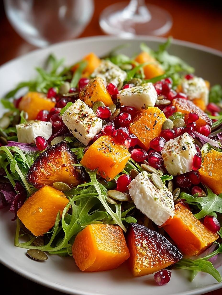 Autumn Harvest Salad with Pomegranates for Cozy Feasts