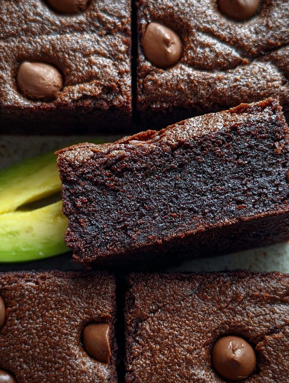 Deliciously fudgy Avocado Brownies cooling on a wire rack, ready to be sliced for a healthy dessert